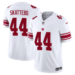 Cam Skattebo New York Giants White Road Vapor F.U.S.E Limited Jersey - All Stitched