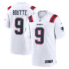 Kayshon Boutte New England Patriots White Road Game Jersey - All Stitched