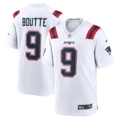Kayshon Boutte New England Patriots White Road Game Jersey - All Stitched