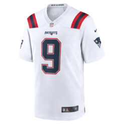 Alternative view of Kayshon Boutte New England Patriots White Road Game Jersey - All Stitched