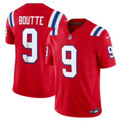 Kayshon Boutte New England Patriots Red Alternate Vapor F.U.S.E Limited Jersey - All Stitched