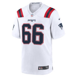 Alternative view of Will Campbell New England Patriots White Road Game Jersey - All Stitched