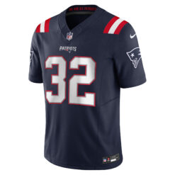 Alternative view of Treveyon Henderson New England Patriots Navy Home Vapor F.U.S.E Limited Jersey - All Stitched