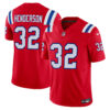 Treveyon Henderson New England Patriots Red Alternate Vapor F.U.S.E Limited Jersey - All Stitched