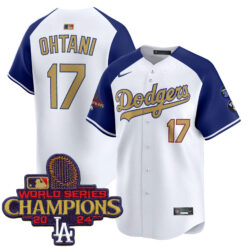 Shohei Ohtani Los Angeles Dodgers Alternate White 2025 Gold Collection Limited Jersey - All Stitched
