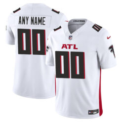 Custom Atlanta Falcons White Away Vapor F.U.S.E Limited Jersey - All Stitched