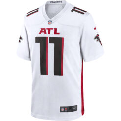 Alternative view of Jalon Walker Atlanta Falcons White Road Game Jersey - All Stitched