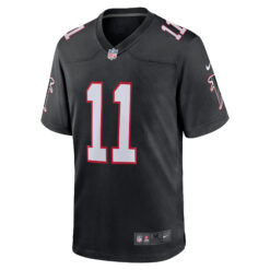 Alternative view of Jalon Walker Atlanta Falcons Black Alternate Game Jersey - All Stitched