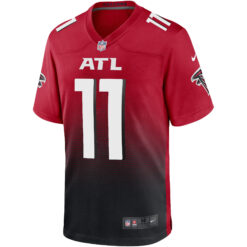Alternative view of Jalon Walker Atlanta Falcons Red 2nd Alternate Game Jersey - All Stitched