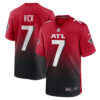 Michael Vick Atlanta Falcons Red 2nd Alternate Game Jersey - All Stitched