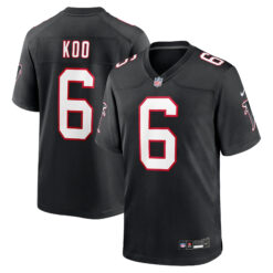 Younghoe Koo Atlanta Falcons Black Alternate Game Jersey - All Stitched