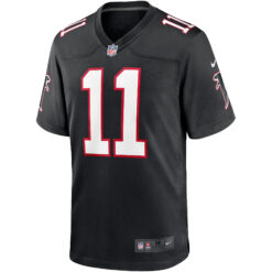 Alternative view of Julio Jones Atlanta Falcons Black Alternate Game Jersey - All Stitched