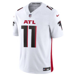 Alternative view of Julio Jones Atlanta Falcons White Road Vapor F.U.S.E Limited Jersey - All Stitched