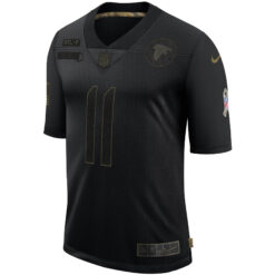 Alternative view of Julio Jones Atlanta Falcons Black Salute To Service Jersey - All Stitched