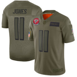 Julio Jones Atlanta Falcons Olive 2019 Salute To Service Jersey - All Stitched