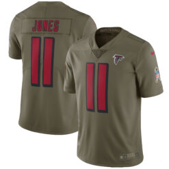 Julio Jones Atlanta Falcons Olive Salute To Service Jersey - All Stitched