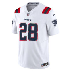 Alternative view of Curtis Martin New England Patriots White Road Vapor F.U.S.E Limited Jersey - All Stitched