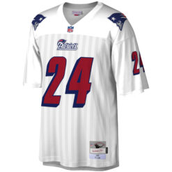 Alternative view of Ty Law New England Patriots White Legacy Jersey - All Stitched