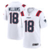 Kyle Williams New England Patriots White Road Game Jersey - All Stitched