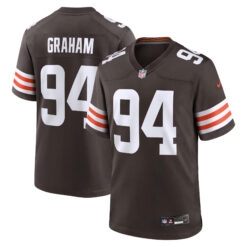 Mason Graham Cleveland Browns Brown Home Game Jersey - All Stitched