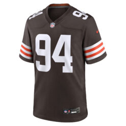 Alternative view of Mason Graham Cleveland Browns Brown Home Game Jersey - All Stitched