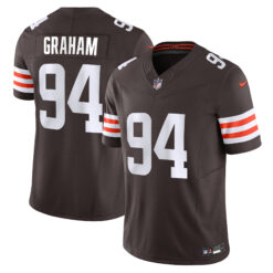 Mason Graham Cleveland Browns Brown Home Vapor F.U.S.E Limited Jersey - All Stitched