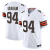 Mason Graham Cleveland Browns White Away Vapor F.U.S.E Limited Jersey - All Stitched