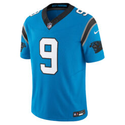 Alternative view of Bryce Young Carolina Panthers Light Blue Alternate Vapor F.U.S.E Limited Jersey - All Stitched