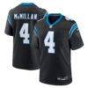Tetairoa McMillan Carolina Panthers Black Home Game Jersey - All Stitched
