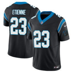 Trevor Etienne Carolina Panthers Black Home Vapor F.U.S.E Limited Jersey - All Stitched