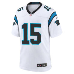 Alternative view of Jimmy Horn Jr Carolina Panthers White Road Game Jersey - All Stitched