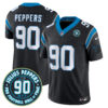 Julius Peppers Carolina Panthers Black Home Vapor F.U.S.E Limited Jersey w/ HOF Patch - All Stitched