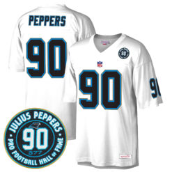Julius Peppers Carolina Panthers White Fashion Jersey - All Stitched