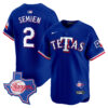 Marcus Semien Texas Rangers Royal Blue Tetas Limited Jersey - All Stitched