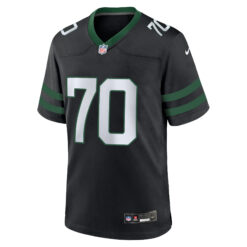 Alternative view of Armand Membou New York Jets Black Alternate Game Jersey - All Stitched