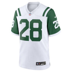 Alternative view of Curtis Martin New York Jets White Classic Alternate Game Jersey - All Stitched