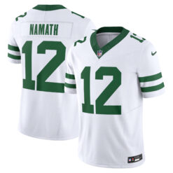 Joe Namath New York Jets White Road Vapor F.U.S.E Limited Jersey - All Stitched