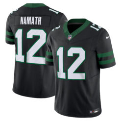 Joe Namath New York Jets Black Alternate Vapor F.U.S.E Limited Jersey - All Stitched