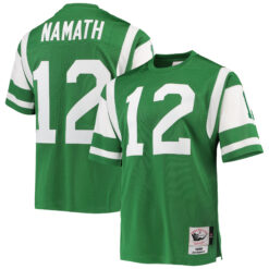 Joe Namath New York Jets Green 1968 Throwback Jersey - All Stitched