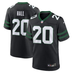 Breece Hall New York Jets Black Alternate Game Jersey - All Stitched