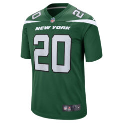 Alternative view of Breece Hall New York Jets Green Home Jersey - All Stitched