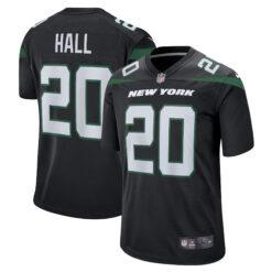 Breece Hall New York Jets Black Alternate Jersey - All Stitched