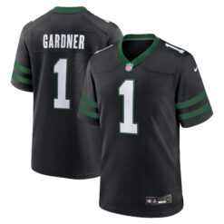 Ahmad Sauce Gardner New York Jets Black Alternate Game Jersey - All Stitched