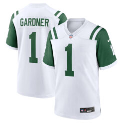 Ahmad Sauce Gardner New York Jets White Classic Alternate Game Jersey - All Stitched