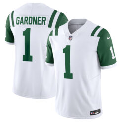 Ahmad Sauce Gardner New York Jets White Classic Alternate Vapor F.U.S.E Limited Jersey - All Stitched