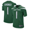 Ahmad Sauce Gardner New York Jets Green Home Jersey - All Stitched