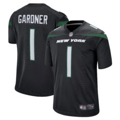 Ahmad Sauce Gardner New York Jets Black Alternate Jersey - All Stitched