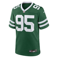 Alternative view of Quinnen Williams New York Jets Green Home Game Jersey - All Stitched