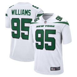 Quinnen Williams New York Jets White Road Jersey - All Stitched