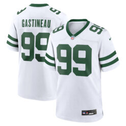 Mark Gastineau New York Jets White Road Game Jersey - All Stitched